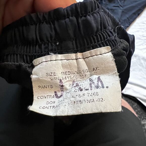 U.S. Navy PT Running Pants Men’s Size Medium Regular Blue Reflective Trousers - Picture 6 of 7